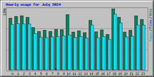 Hourly usage for July 2024